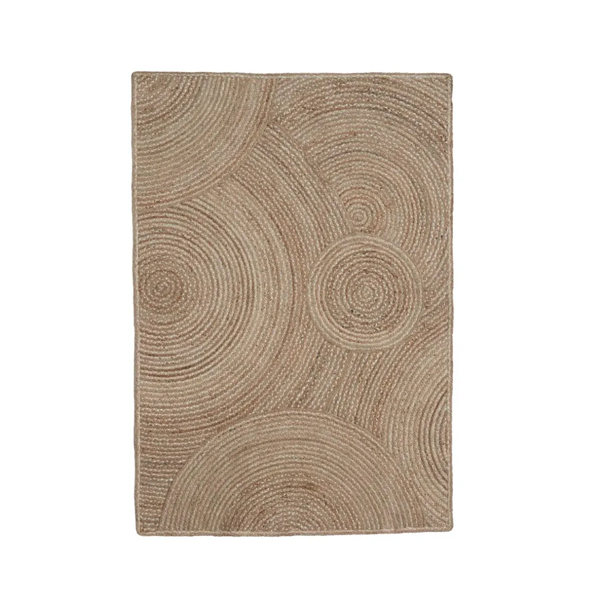 EMINZA Tapis de salon rectangulaire jute tressée main (140 x 200 cm) Neha Beige Online