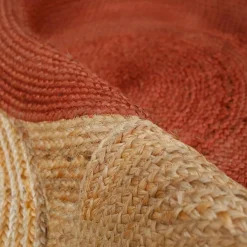 EMINZA Tapis de salon rectangulaire jute tissée main (200 x 300 cm) Tara Terracotta Online