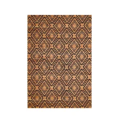 EMINZA Tapis de salon rectangulaire jute tissée main (140 x 200 cm) Meera Beige