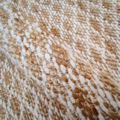 EMINZA Tapis de salon rectangulaire jute tissée main (140 x 200 cm) Yuki Marron New
