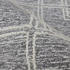 EMINZA Tapis de salon rectangulaire laine tuftée (160 x 230 cm) Yutoo Gris Outlet
