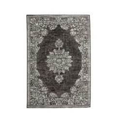 EMINZA Tapis de salon rectangulaire jacquard (140 x 200 cm) Sana Gris Online