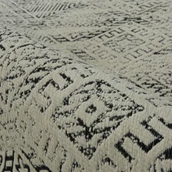 EMINZA Tapis de salon rectangulaire jacquard (160 x 230 cm) Zahra Noir Discount