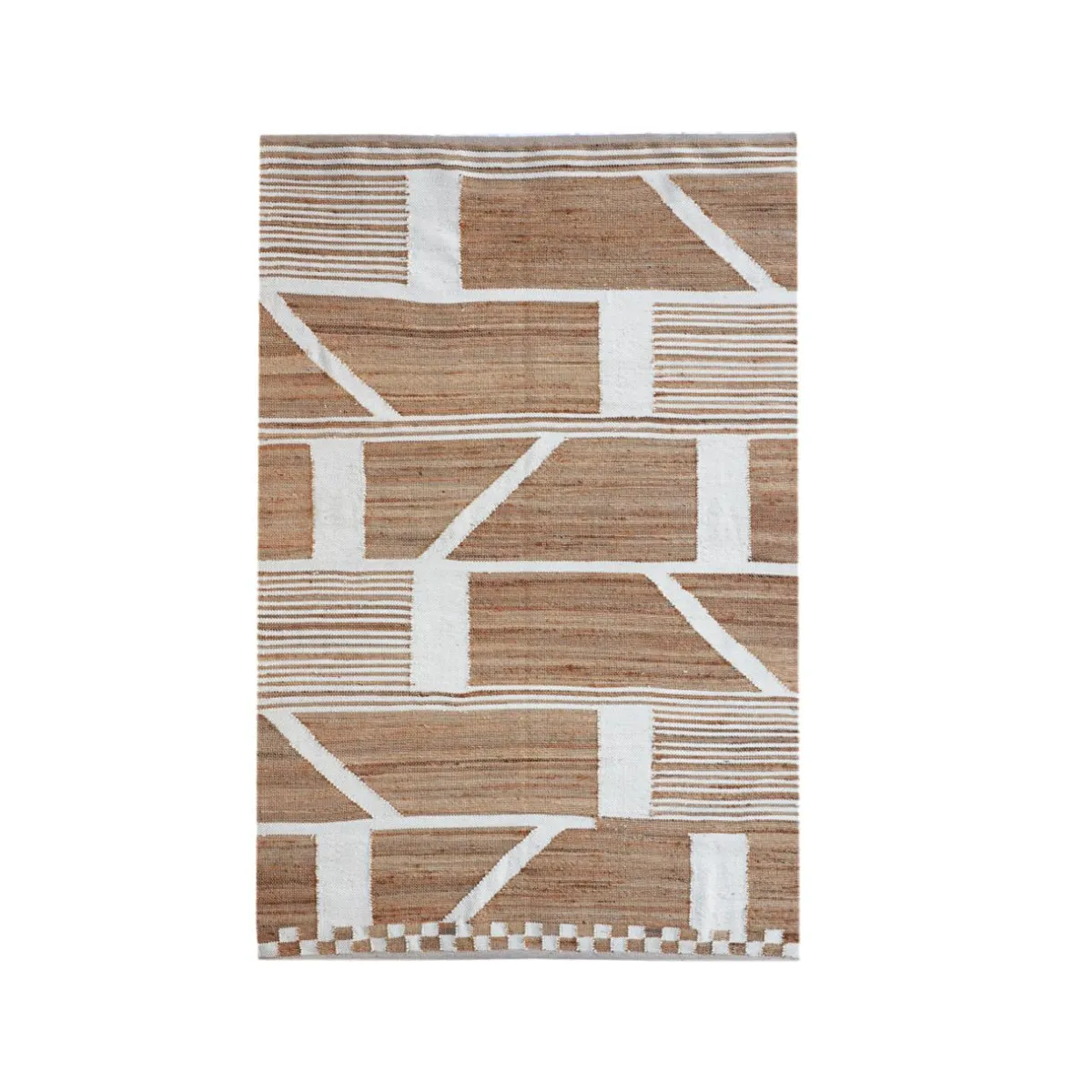 EMINZA Tapis de salon rectangulaire jute (140 x 200 cm) Paris Beige Best