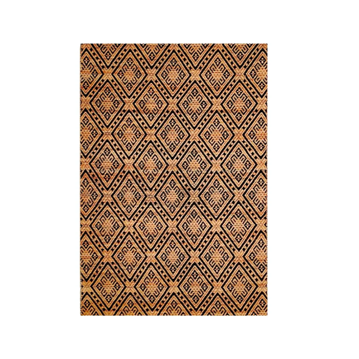 EMINZA Tapis de salon rectangulaire jute tissée main (160 x 230 cm) Meera Beige Best
