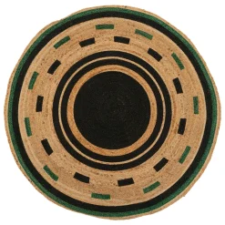 Atmosphera, cru017dateur d'intu017drieur Tapis de salon rond jute (120 cm) Mala Beige