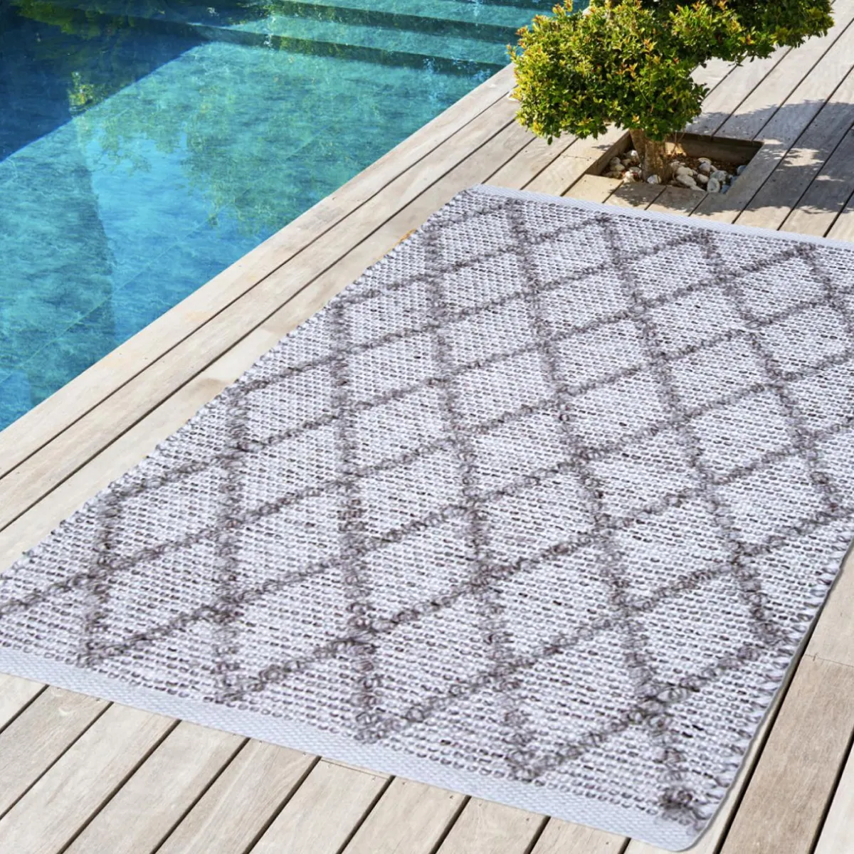 L'EFFET PAPILLON Tapis d'extérieur rectangulaire (50 x 80 cm) Orlando Sable Clearance