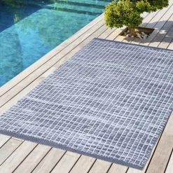 L'EFFET PAPILLON Tapis d'extérieur rectangulaire (50 x 80 cm) Bono Gris Graphite Hot