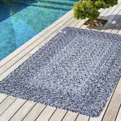 L'EFFET PAPILLON Tapis d'extérieur rectangulaire (50 x 80 cm) Pablo Poivre et sel Hot