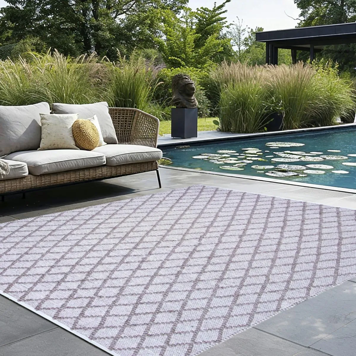 L'EFFET PAPILLON Tapis d'extérieur rectangulaire (160 x 230 cm) Orlando Sable
