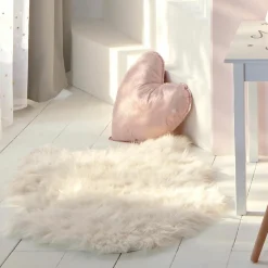 Atmosphera createur d'interieur for kids Tapis fausse fourrure (90 x 60 cm) Fisher Blanc Hot