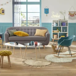 Atmosphera createur d'interieur for kids Tapis fausse fourrure (150 x 90 cm) Oslo Ivoire Blanc Online