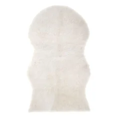 Atmosphera createur d'interieur for kids Tapis fausse fourrure (150 x 90 cm) Oslo Ivoire Blanc Online