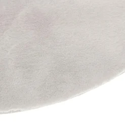 Atmosphera, cru017dateur d'intu017drieur Tapis rond fausse fourrure (80 cm) Jona Ivoire Sale