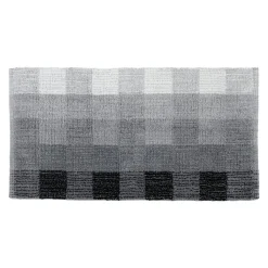 TENDANCE Tapis salon coton (45 x 90 cm) Louise Gris Clearance