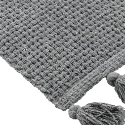 TENDANCE Tapis salon coton (45 x 90 cm) Alba Gris Best