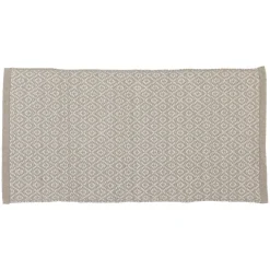 TENDANCE Tapis salon coton (45 x 90 cm) Alice Beige Hot