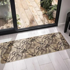 douceur d'intu017drieur Tapis tissé antidérapant (45 x 120 cm) Stylis Noir Best