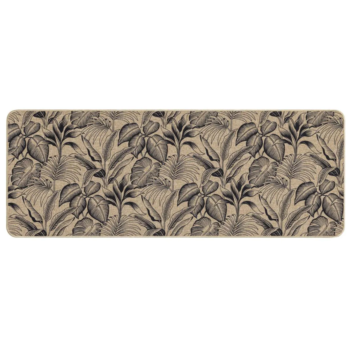 douceur d'intu017drieur Tapis tissé antidérapant (45 x 120 cm) Stylis Noir Best