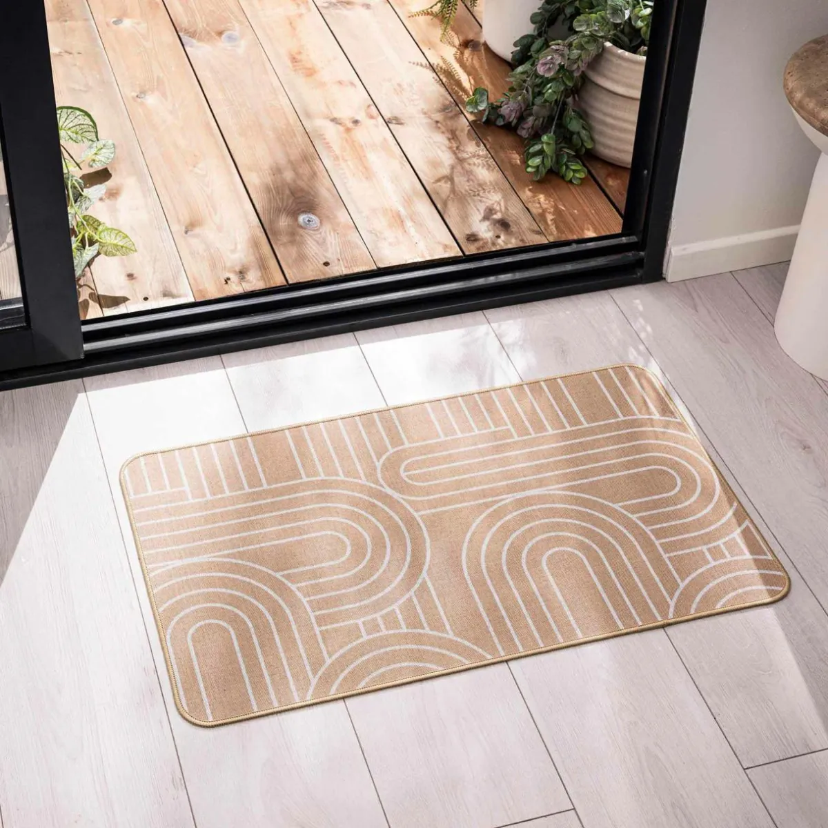 douceur d'intu017drieur Tapis tissé antidérapant (45 x 75 cm) Modul Blanc Online