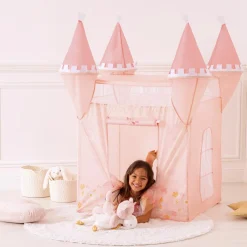 ATMOSPHERA Tente pop-up enfant (H78 cm) Château Rose New