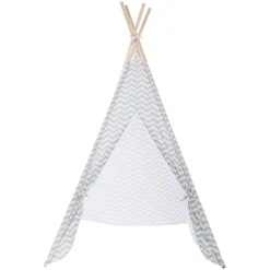 Atmosphera createur d'interieur for kids Tipi enfant bois et tissu (H160 cm) Twin Gris Outlet