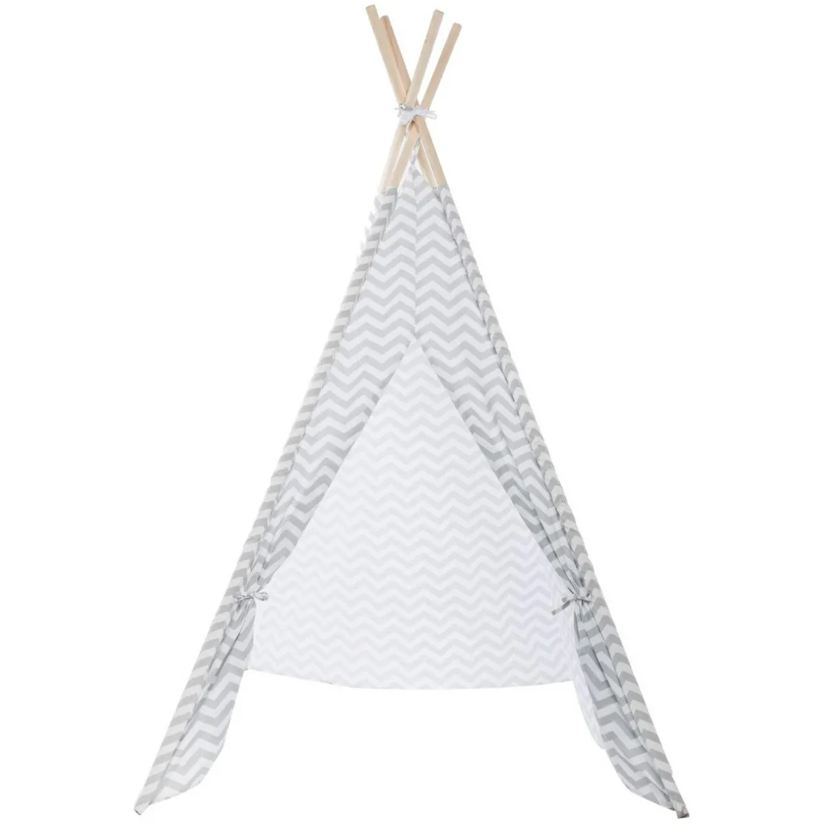Atmosphera createur d'interieur for kids Tipi enfant bois et tissu (H160 cm) Twin Gris Outlet