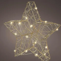 KAEMINGK Étoile lumineuse à piles 30 LED (H30 cm) Antartica Blanc chaud Sale