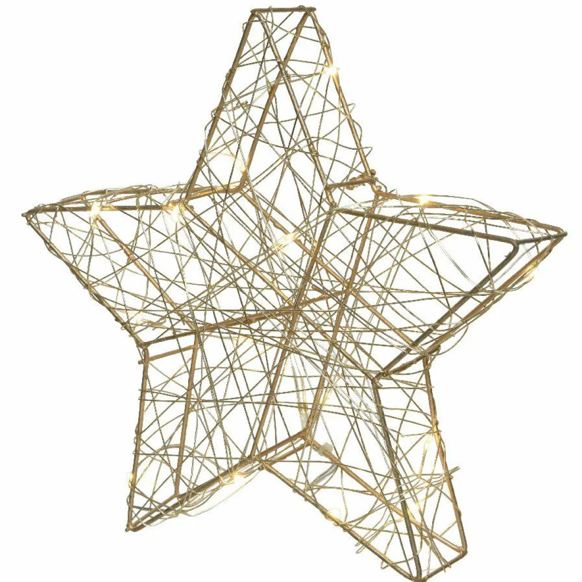 KAEMINGK Étoile lumineuse à piles 30 LED (H30 cm) Antartica Blanc chaud Sale