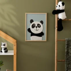 Atmosphera cru017dateur d'intu017drieur for kids Toile murale enfant (40 x 30 cm) Panda Vert Discount
