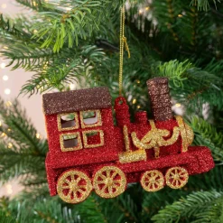KAEMINGK Train de Noël (H7,50 cm) Rouge Hot