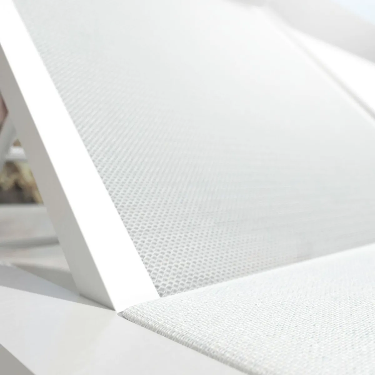 MOBELLIA Transat double en aluminium Pirae Blanc Clearance