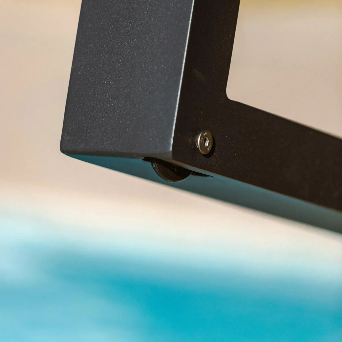 MOBELLIA Transat en aluminium Elba Gris Anthracite Hot