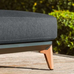 MOBELLIA Transat en aluminium Monte Carlo Gris Anthracite