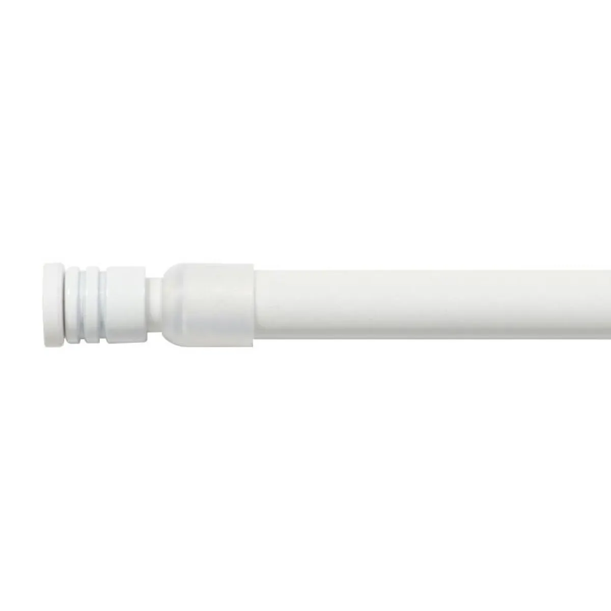 LUANCE Tringle autobloquante extensible ronde (L40 - 60 cm / D10 mm) Pia satiné Blanc Hot