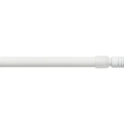 LUANCE Tringle autobloquante extensible ronde (L80 - 110 cm / D10 mm) Pia satiné Blanc Clearance