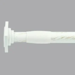 LUANCE Tringle autobloquante extensible (L110 - L200 cm / D22 mm) Carré Blanc Online