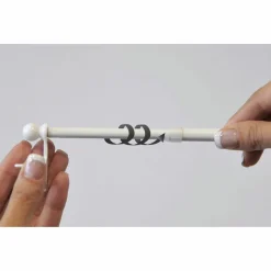LUANCE Tringle extensible Fix'vit (50 à 80 cm) Blanc Outlet