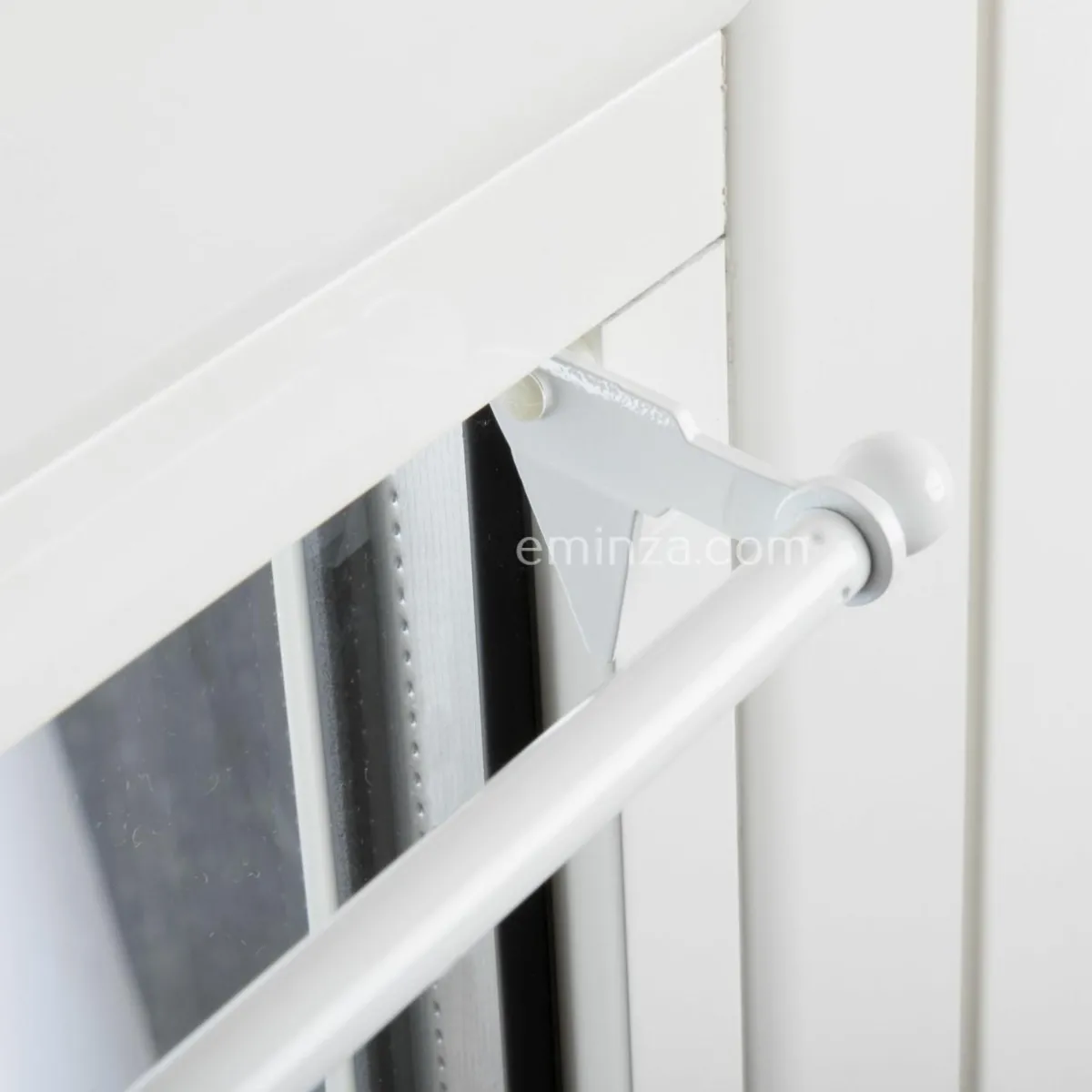 LUANCE Tringle extensible Fix'vit (80 à 120 cm) Blanc Best