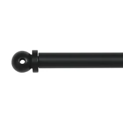 LUANCE Tringle voilage extensible ronde (L40 - 60 cm /D7 mm) Pietro mat. Noir Best