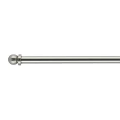 LUANCE Tringle voilage extensible ronde (L40 - 60 cm /D7 mm) Pietro Argent Best