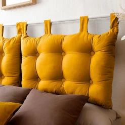 ENJOY HOME Tête de lit coussin (45 x 70 cm) Panama Jaune moutarde Discount