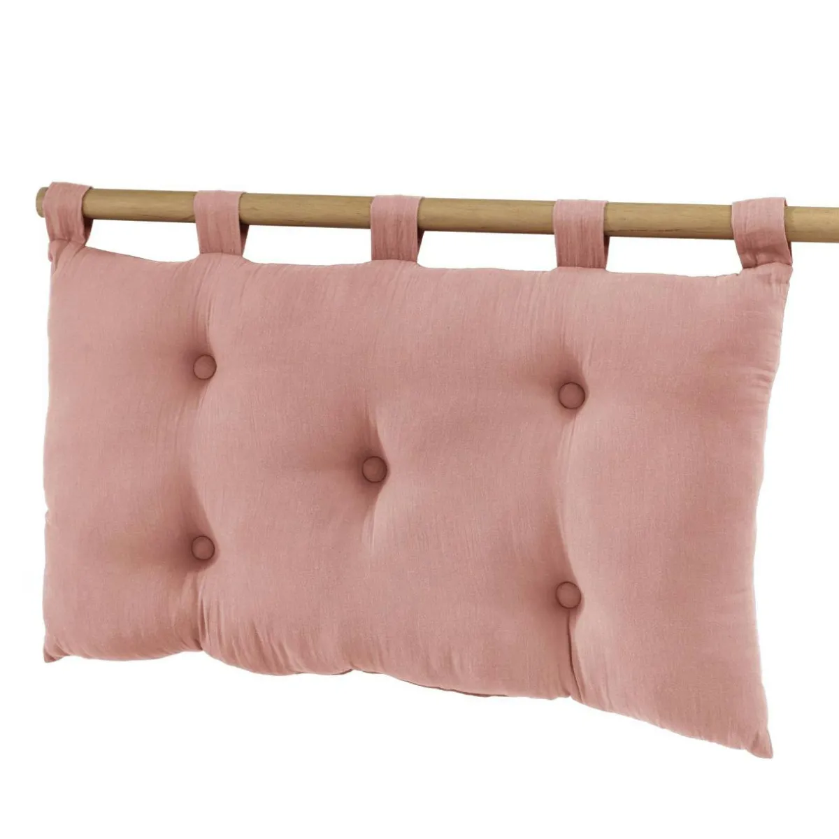 EMINZA Tête de lit coussin gaze de coton (80 x 50 cm) Gaïa Rose Pêche Clearance