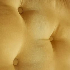 EMINZA Tête de lit coussin gaze de coton (80 x 50 cm) Gaïa Jaune safran Outlet