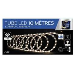 Feeric Lights & Christmas Tube lumineux 180 LED (10 m) Blanc chaud