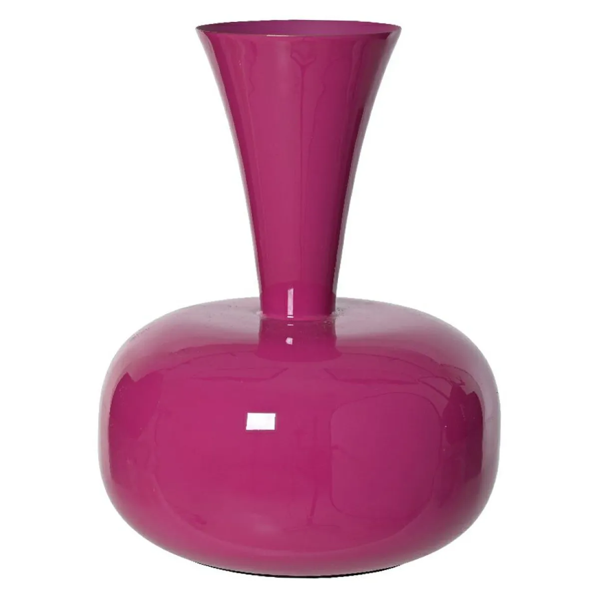 #N/A Vase en métal émaillé fait main (H23 cm) Cléa fuschia brillant Rose Discount