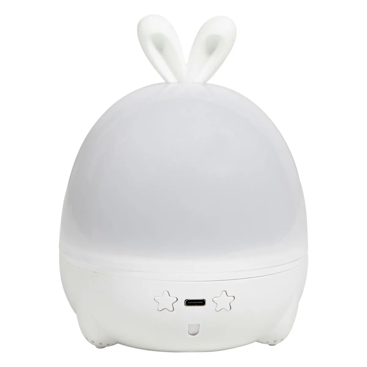OSTARIA Veilleuse enfant piles ou usb (12 x 15,7 cm) Lapin he Blanc Hot
