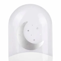 OSTARIA Veilleuse enfant secteur (H10 cm) Lune he Blanc Discount