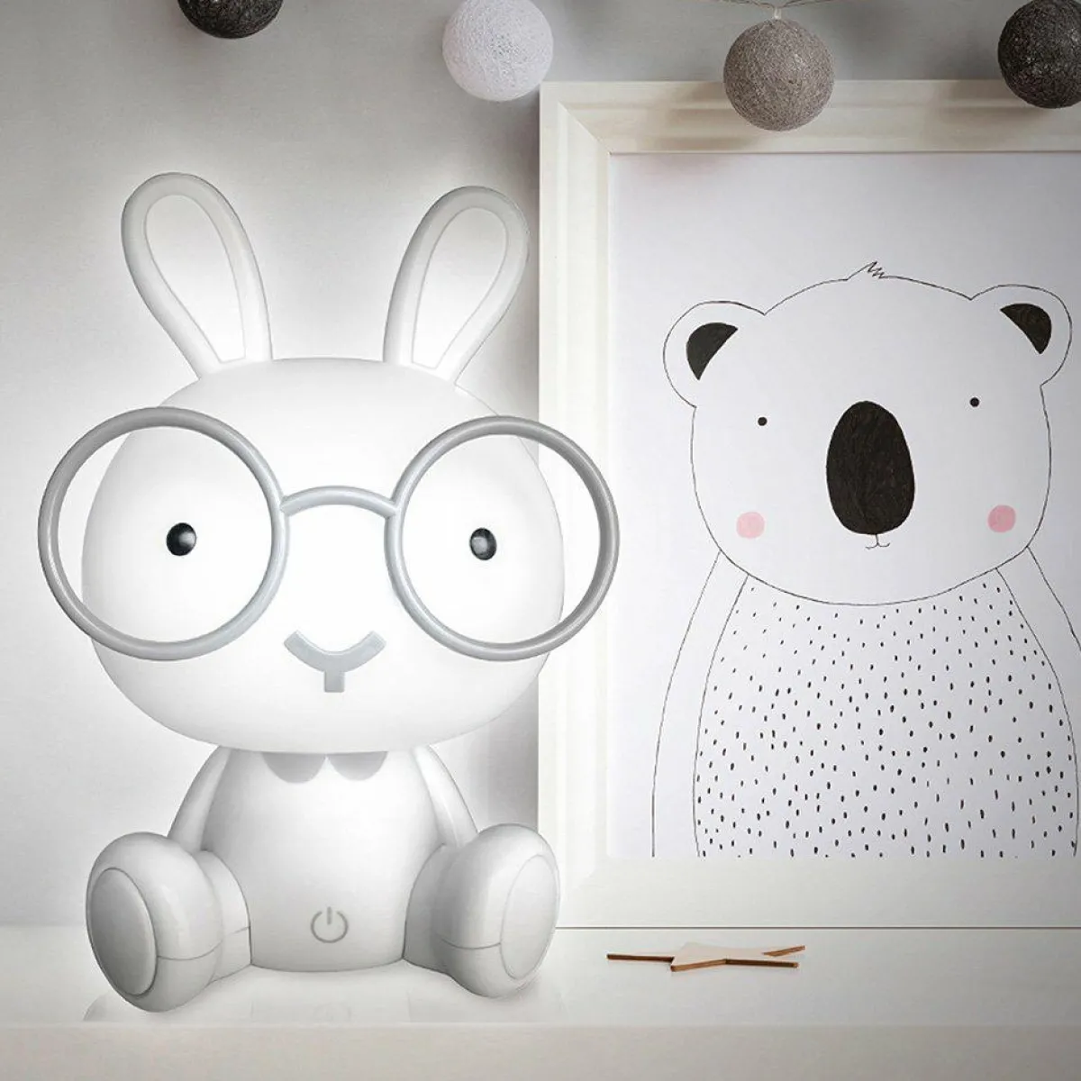 HOME DECO KIDS Veilleuse Lapin Mona he Blanc Clearance
