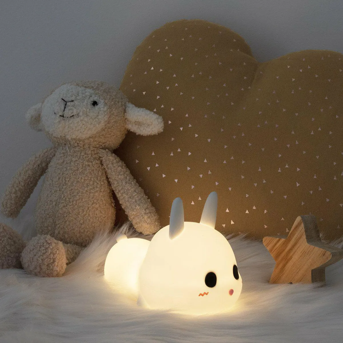 Atmosphera createur d'interieur for kids Veilleuse LED enfant (H11.2 cm) Lapin he Blanc New